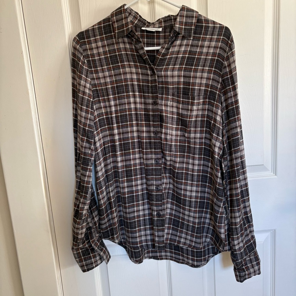 Beach Lunch Lounge Plaid Shirt